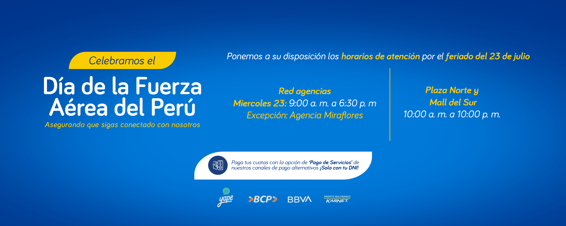 Feriado 23 de julio
